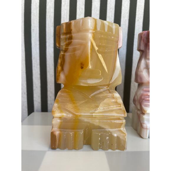 Pair of Aztec Onyx Bookend - Picture 3 of 9